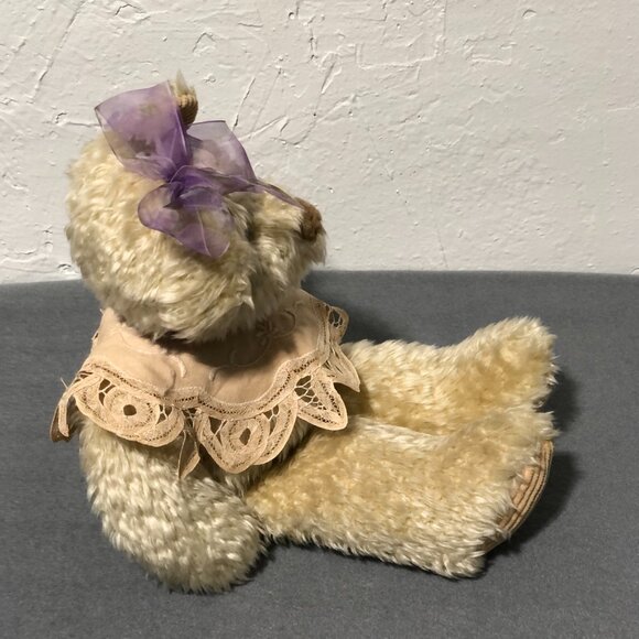First & Main Teddy Bear Plush "Chantilly" Boho Cottagecore VTG - Picture 5 of 11